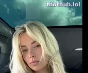 Corinna Kopf Shows Her Big Boobs In The Car Onlyfans Video Leaked