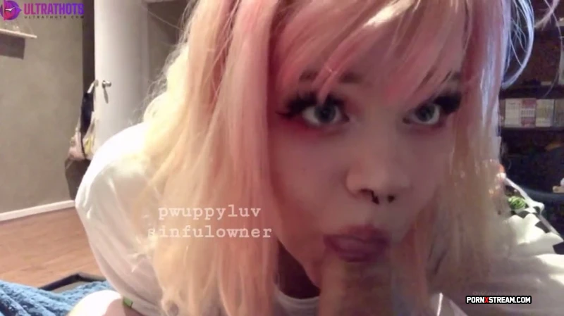 Pupwife Blowjob Close Up On Cam