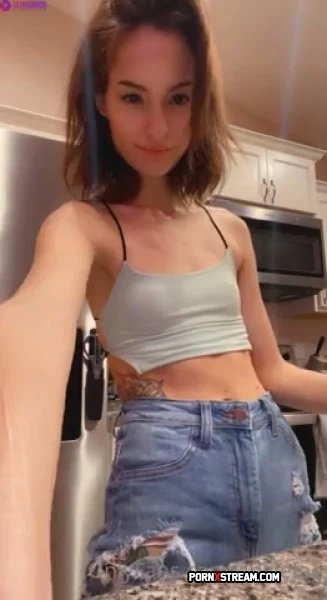 Angiefae Strips In The Kitchen